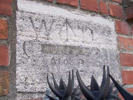 Ipswich Historic Lettering: Artillery barracks markers WD7