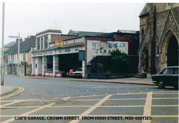 Ipswich Historic Lettering: Coe's Garage JBO