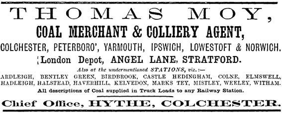 Ipswich Historic Lettering: Arcade Moy coal advertisement