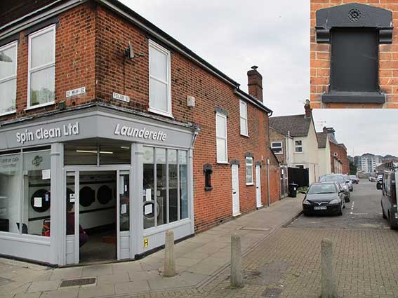 Ipswich Historic Lettering: Bake Office window 2021