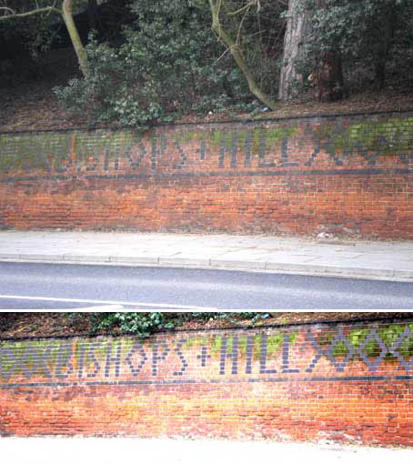 Ipswich Historic Lettering: Bishop's Hill 1