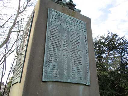 Ipswich Historic Lettering: Chistchurch Park Boer War memorial