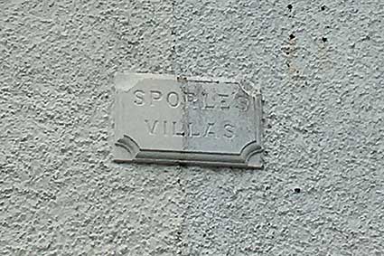 Ipswich Historic Lettering: Sporle's Villas