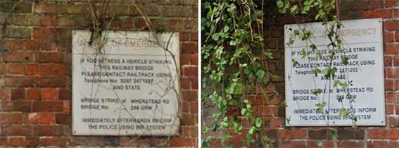 Ipswich Historic Lettering: Wherstead Road Bridge 2