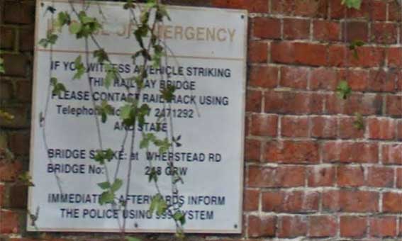 Ipswich Historic Lettering: Wherstead Road Bridge 3