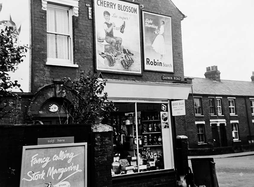 Ipswich Historic Lettering: British Flag Stores 1950s