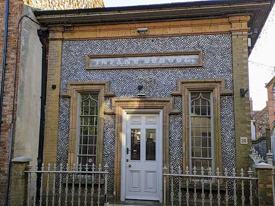 Ipswich Historic Lettering: Burnham Market school 1