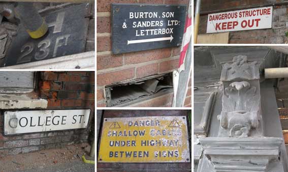 Ipswich Historic Lettering: Burton Offices signs