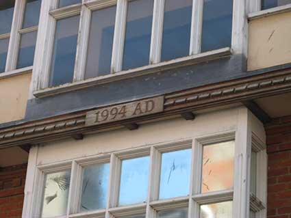 Ipswich Historic Lettering: Butter Market rebuild 1994b