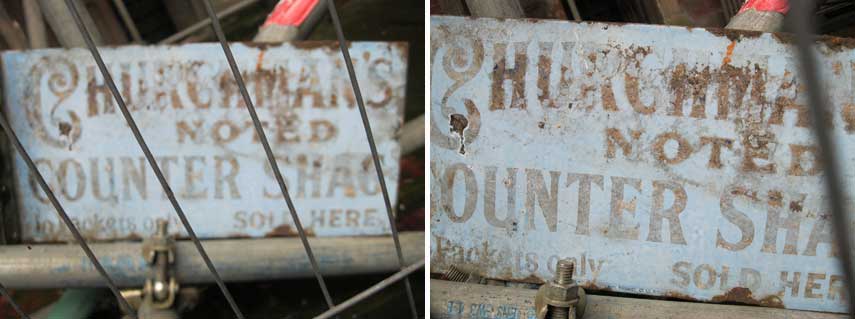 Ipswich Historic Lettering: Churchmans sign