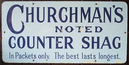 Ipswich Historic Lettering: Churchmans sign 2