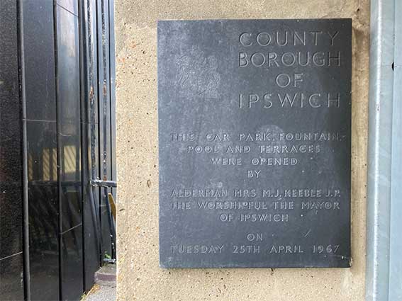 Ipswich Historic Lettering: Civic Drive spiral car park