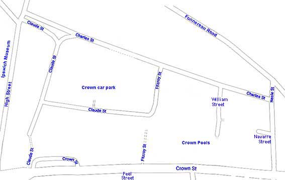 Ipswich Historic Lettering: Claude St map 2021a