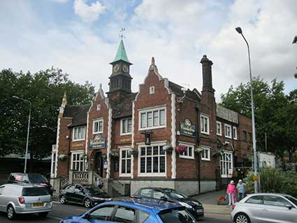 Ipswich Historic Lettering: Cricketers clock 1