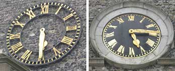 Ipswich Historic Lettering: St Clement clock 2