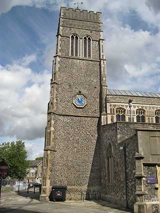 Ipswich Historic Lettering: St Mary-At-Quay clock 1