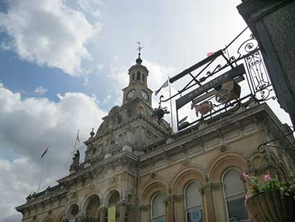 Ipswich Historic Lettering: Town Hall clock 1