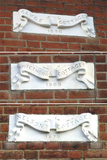 Ipswich Historic Lettering: Clyde Cottages