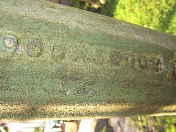 Ipswich Historic Lettering: Cocksedge gas lamp post