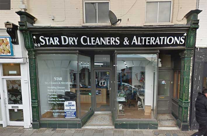 Ipswich Historic lettering: Collins's Agency shop