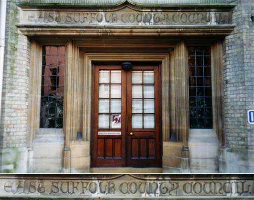 Ipswich Historic Lettering: County Hall East Suffolk