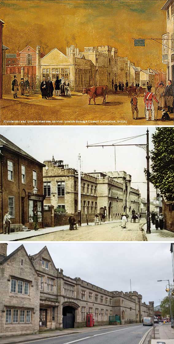 Ipswich Historic Lettering: County Hall over time