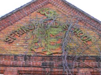 Ipswich Historic Lettering: Springfield School crest