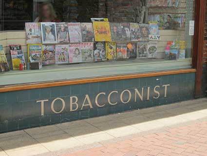 Ipswich Historic Lettering: Tobacconist