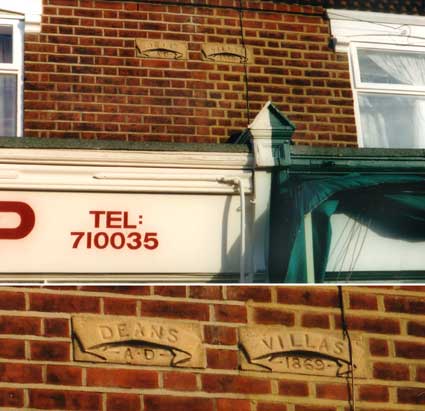 Ipswich Historic Lettering: Deans Villas