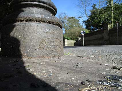 Ipswich Historic Lettering: drain vent, Constitution Hill 3a