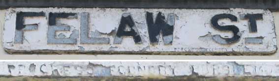 Ipswich Historic Lettering: Felaw Street 2