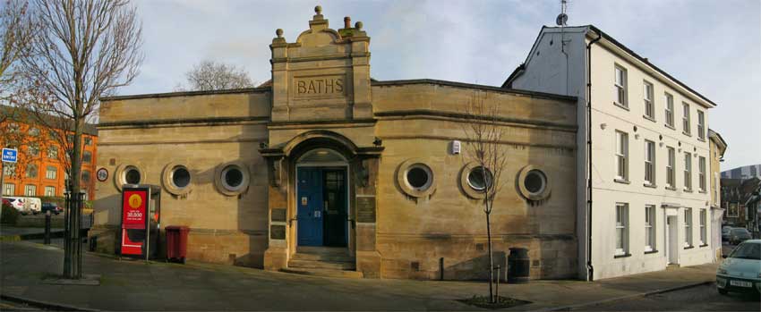 Ipswich Historic Lettering: Fore Street Baths panorama