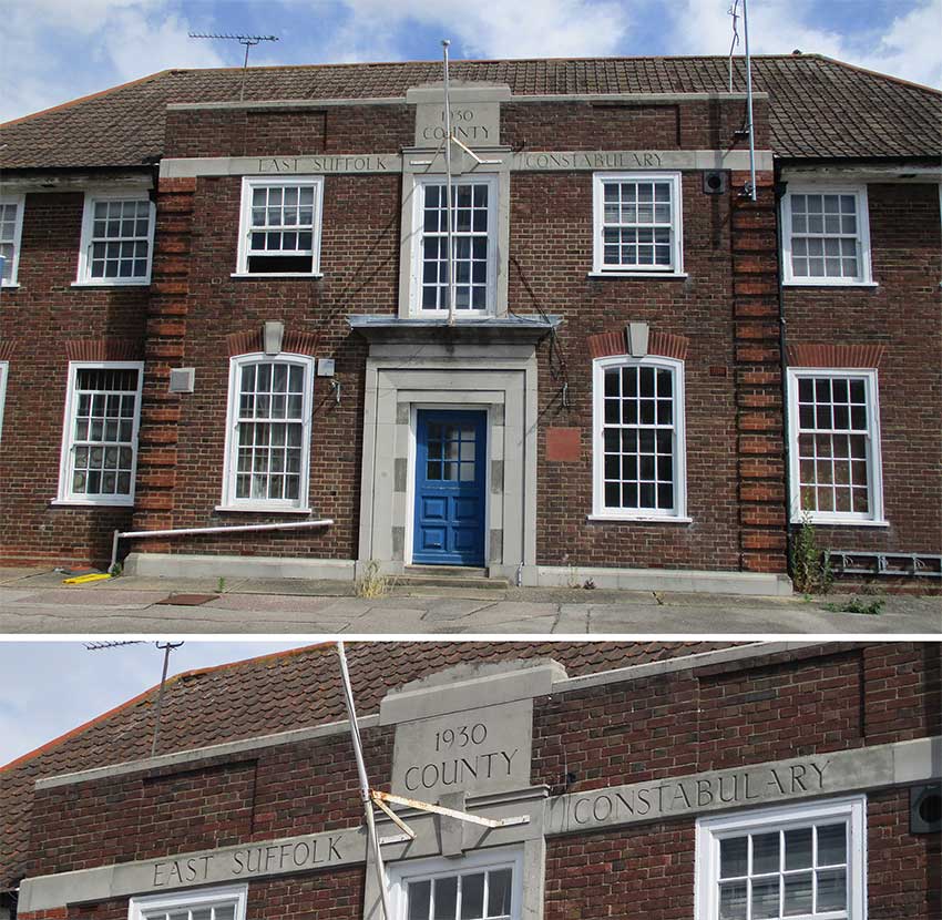 Ipswich Historic Lettering: Felixstowe East Suffolk Constabulary