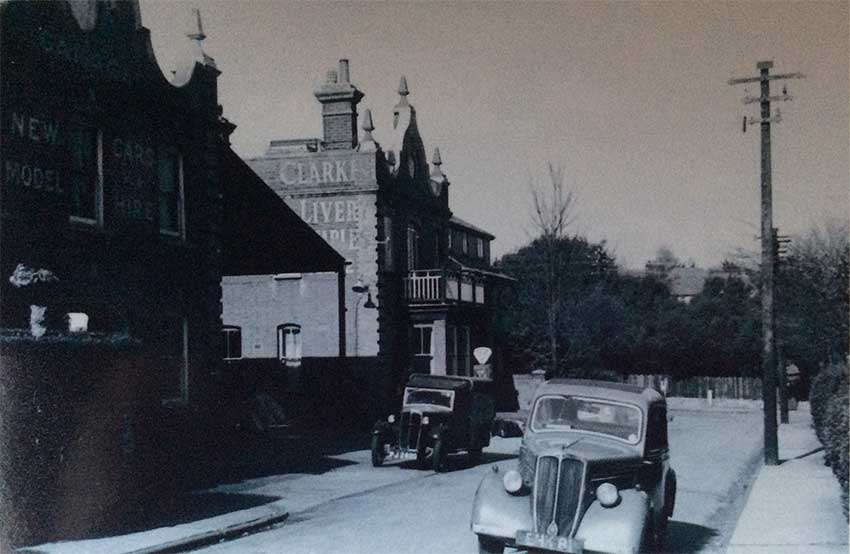 Ipswich Historic Lettering: Felixstowe Livery Stables 1930