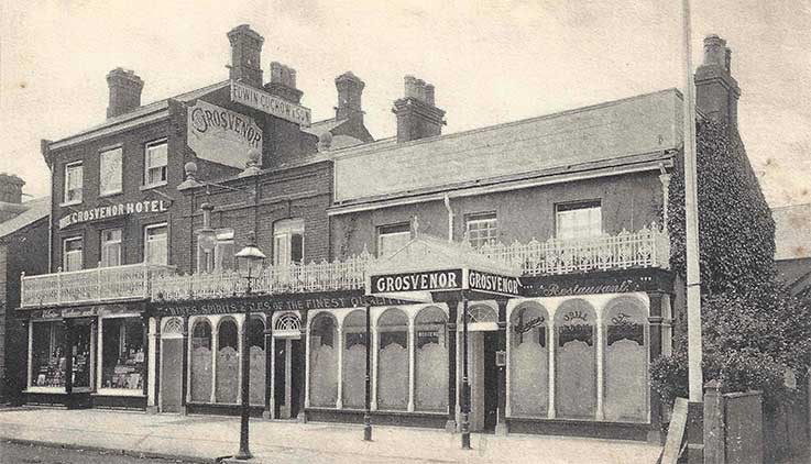 Ipswich Historic Lettering: Grosvenor Hotel Felixstowe