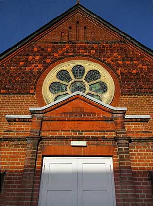 Ipswich Historic Lettering: Felixstowe Wyclif Hall 3