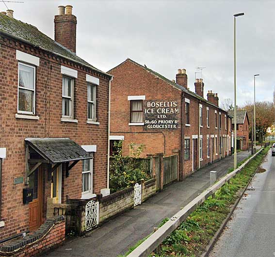 Ipswich Historic Lettering: Gloucester Boselli's Ice Cream 1