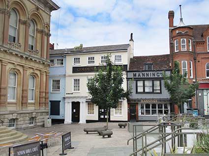 Ipswich Historic Lettering: Golden Lion Cornhill 2021