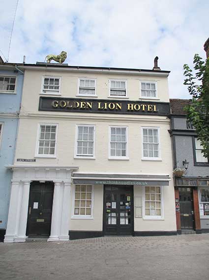 Ipswich Historic Lettering: Golden Lion Cornhill 2021