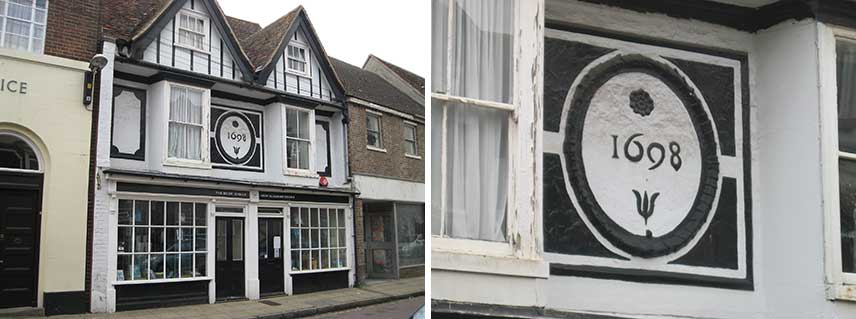 Ipswich Historic lettering: Harwich 1698