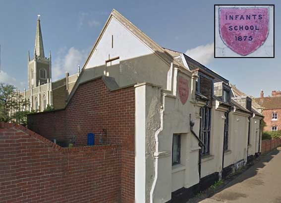 Ipswich Historic lettering: Harwich Infants School 1875