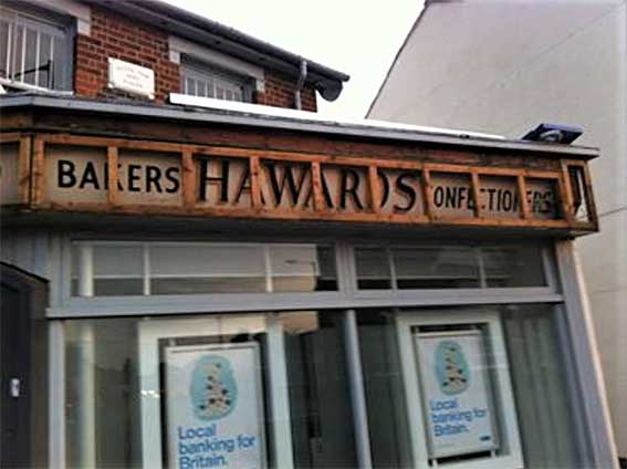 Ipswich Historic Lettering: Royal Oak Hawards Bakers