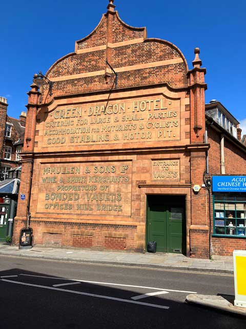 Ipswich Historic Lettering: Hertford Green Dragon Hotel