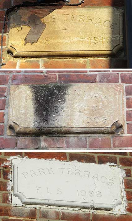 Ipswich Historic Lettering: Alexandra Park Kings Avenue