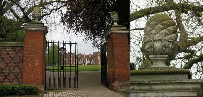 Ipswich Historic Lettering: Chistchurch Mansion gates