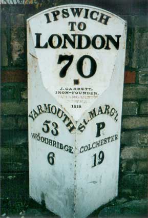 Ipswich Historic Lettering: Milepost 2