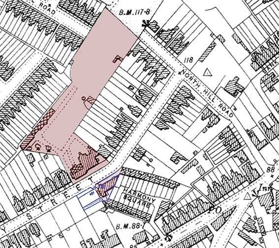 Ipswich Historic Lettering: Morpeth House map 1902a