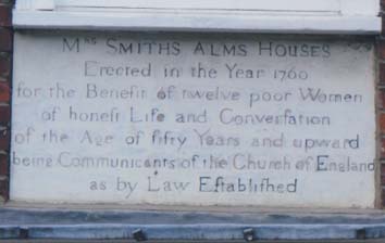 Ipswich Historic Lettering: Mrs Smiths Almshouses