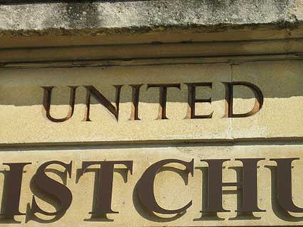 Ipswich Historic Lettering: Needham Market URC 2