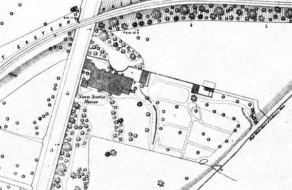 Ipswich Historic Lettering: Nova Scotia map 1883